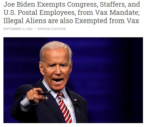 Biden Administration excludes the elites, bureaucrats and illegals.