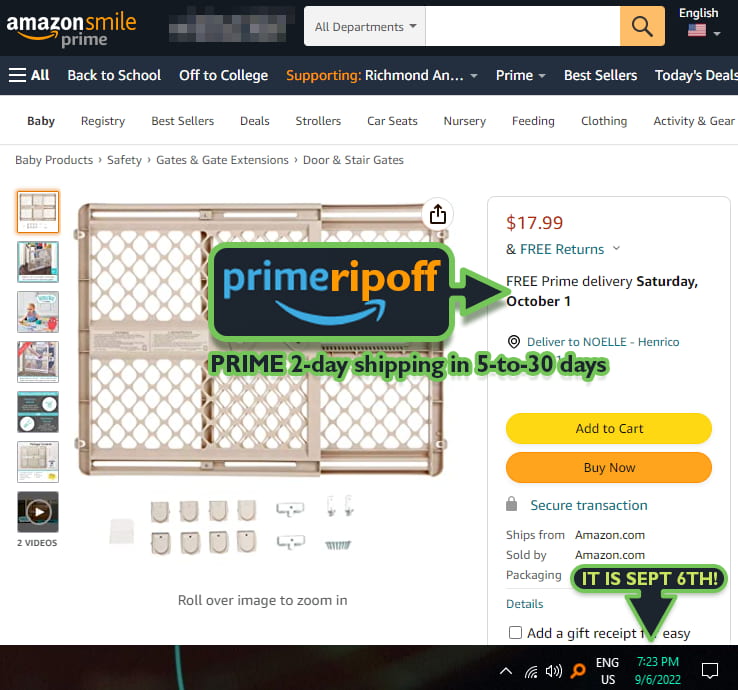 Each year, Amazon.com raises the Prime membership fee while decreasing Prime benefits.